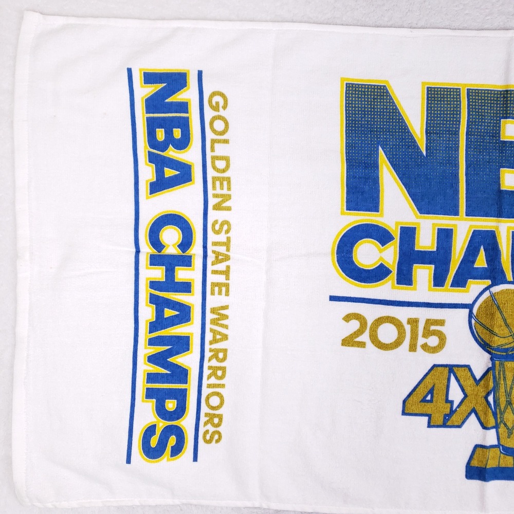WinCraft NBA Golden State Warriors 2015 Champs Towel 4X Collector Locker Room - Picture 2 of 10